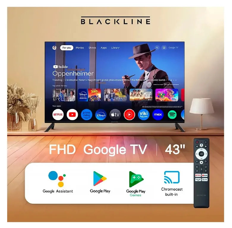 BL43-T3000FHD Televisor Blackline de 43" FHD Smart TV