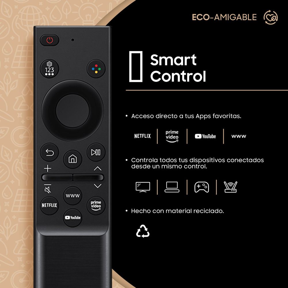 UN75U8000FGXPE TELEVISOR SAMSUNG SMART TV 75'CRYSTAL UHD 4K 2025